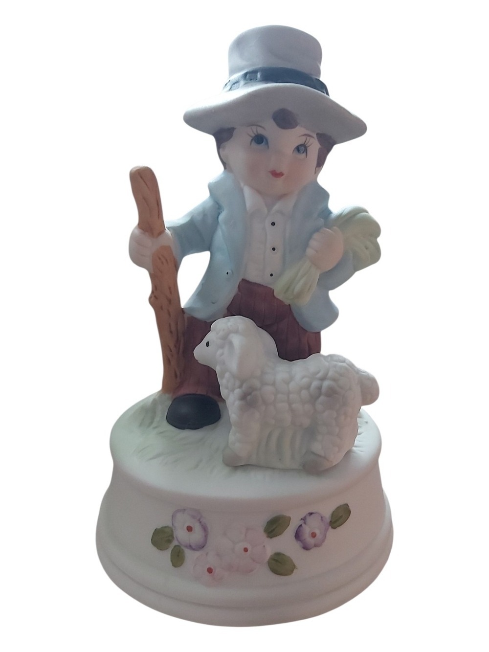 The Music Box Company Shepherd Boy Figurine - Plays Doggie in the Window